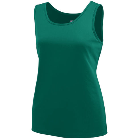Augusta Sportswear Ladies Training Tank (1705), Color 'Dark Green'